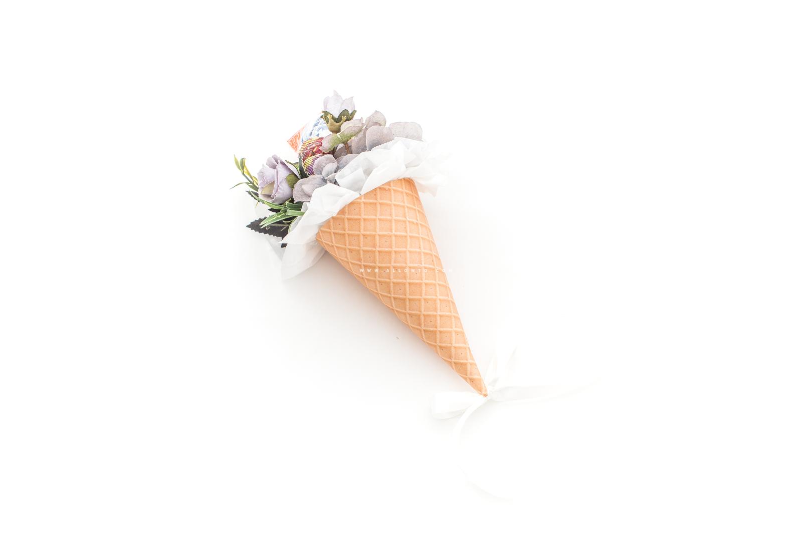 아이스크림 콘 사탕꽃다발